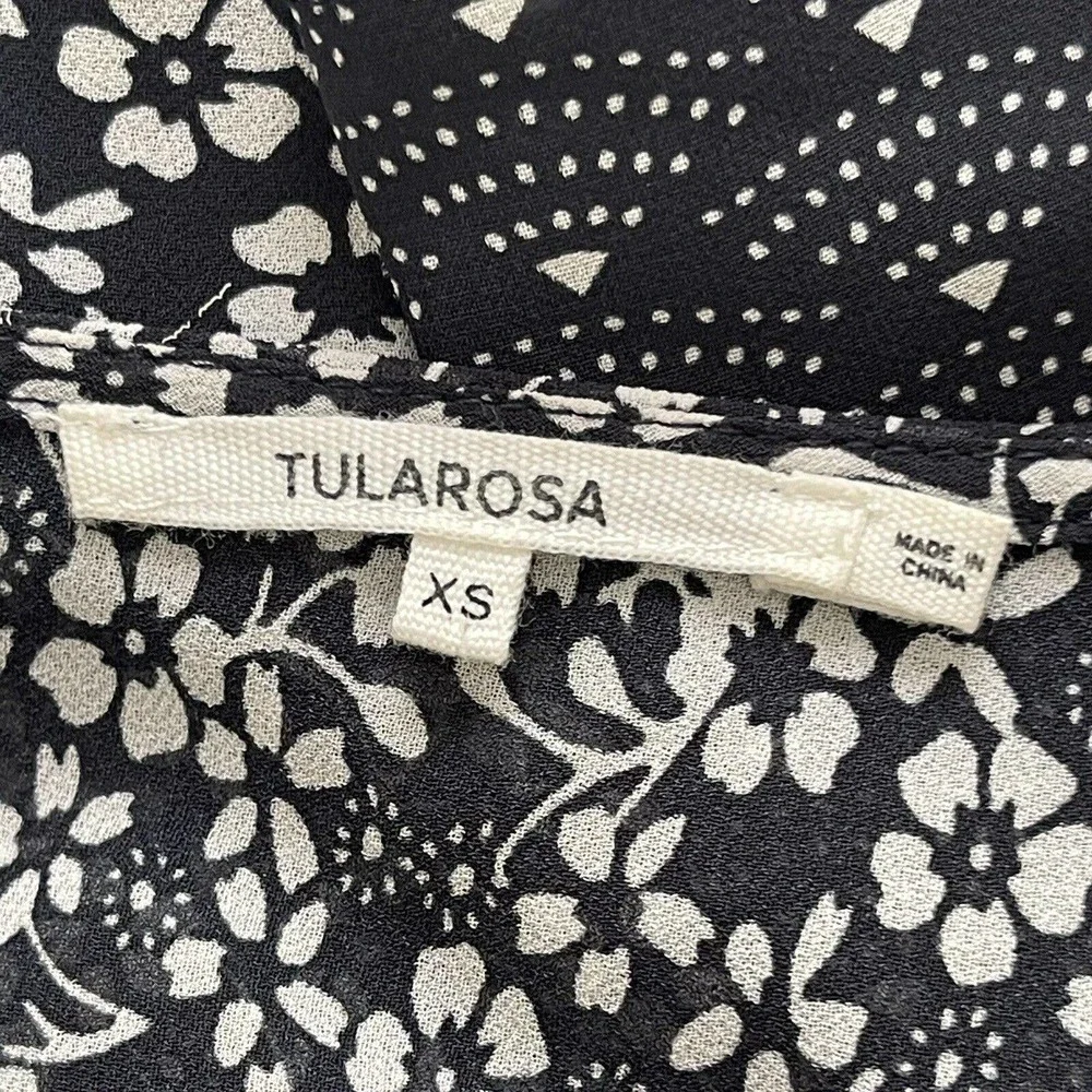 Tularosa Jolene Wrap Maxi Dress Size XS Navy Floral